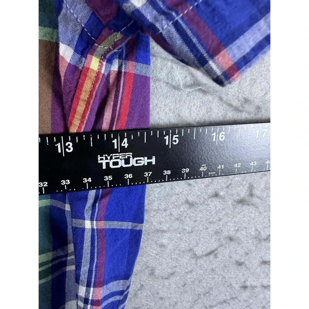 Ralph Lauren Shirt Boys 6 Multicolor Plaid Short Sleeve Button‎ Down Pony Logo